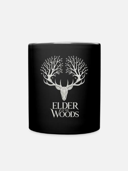 Elder Of The Woods Hirschgeist Wald - Tasse einfarbig - Schwarz