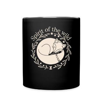 Spirit Of The Wild Fuchs Naturleider - Full Colour Mug - black - Front