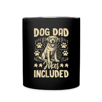 Dog Dad Gifts for Men - Tasse einfarbig - Schwarz - Vorne
