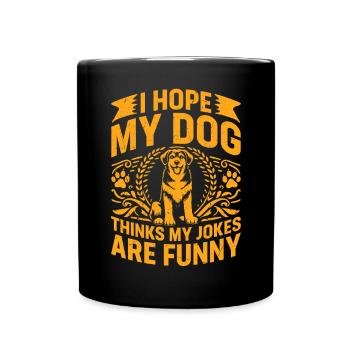 Dog Dad Gifts for Men - Tasse einfarbig - Schwarz - Vorne