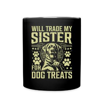 Dog Dad Gifts for Men - Tasse einfarbig - Schwarz - Vorne