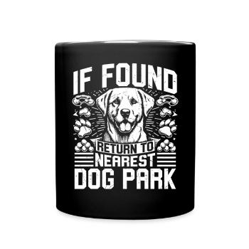 Dog Dad Gifts for Men - Tasse einfarbig - Schwarz - Vorne