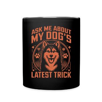 Dog Dad Gifts for Men - Tasse einfarbig - Schwarz - Vorne