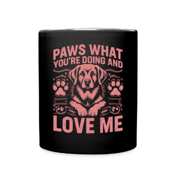 Dog Dad Gifts for Men - Tasse einfarbig - Schwarz - Vorne
