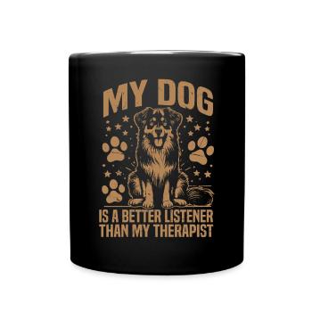 Dog Dad Gifts for Men - Tasse einfarbig - Schwarz - Vorne