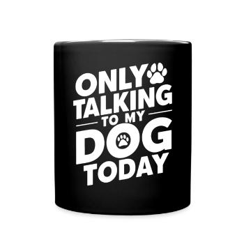 Dog Dad Gifts for Men - Tasse einfarbig - Schwarz - Vorne