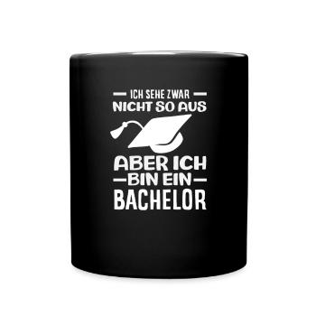 I'm a bachelor and proud of it - Full Colour Mug - black - Front