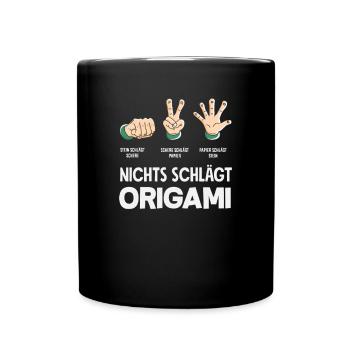 Nothing Beats Origami Saying Funny - Full Colour Mug - black - Front