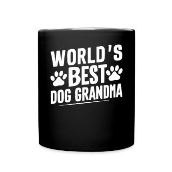 Cadeaux de grand-mère pour chien - Mug uni - noir - Devant