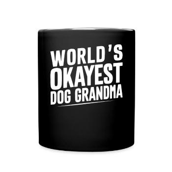 Cadeaux de grand-mère pour chien - Mug uni - noir - Devant