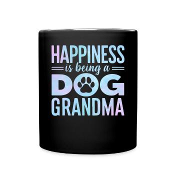 Dog Grandma Gifts - Full Colour Mug - black - Front