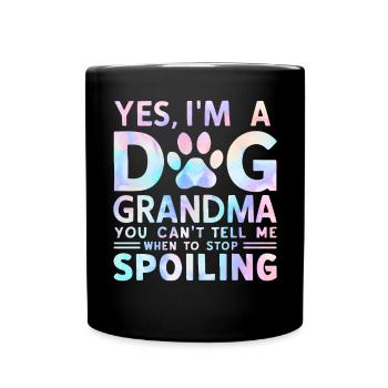 Cadeaux de grand-mère pour chien - Mug uni - noir - Devant