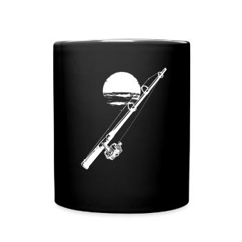 Graphique de pêche - Mug uni - noir - Devant