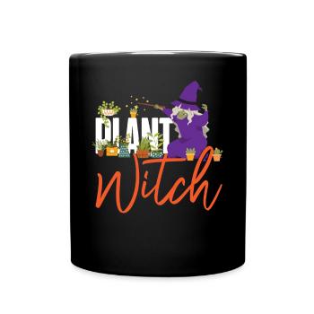 Plant Lover Gardening Halloween - Full Colour Mug - black - Front
