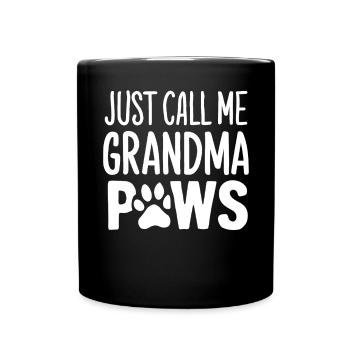 Cadeaux de grand-mère pour chien - Mug uni - noir - Devant