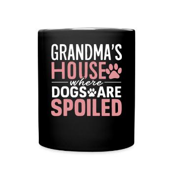 Dog Grandma Gifts - Full Colour Mug - black - Front