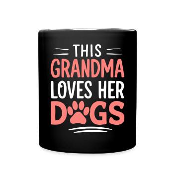 Cadeaux de grand-mère pour chien - Mug uni - noir - Devant