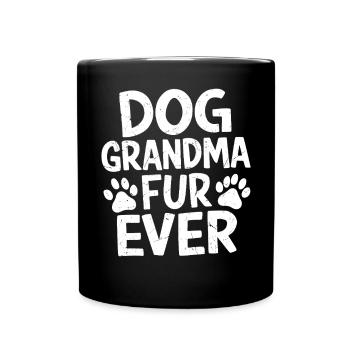 Cadeaux de grand-mère pour chien - Mug uni - noir - Devant
