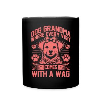 Cadeaux de grand-mère pour chien - Mug uni - noir - Devant