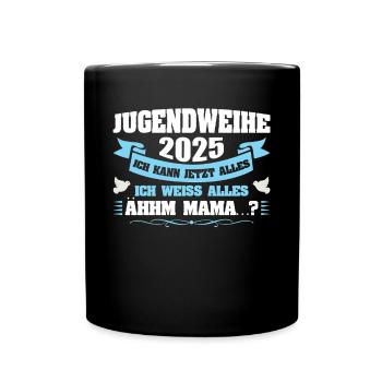 Youth Consecration 2025 Girl Boy - Full Colour Mug - black - Front