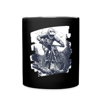 Vététistes Descente Montagne Cyclisme - Mug uni - noir - Devant