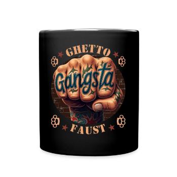 Ghetto Faust - Tasse einfarbig - Schwarz - Vorne