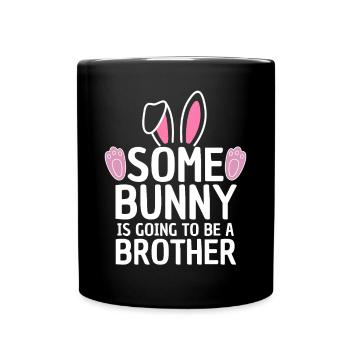 Funny Easter Baby Sibling Design - Full Colour Mug - black - Front