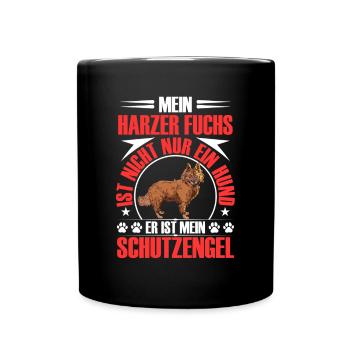 Harz renard me protège vieux chien de troupeau allemand - Mug uni - noir - Devant