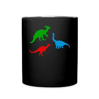 Silhouette de dinosaure Silhouette de dinosaure Dino - Mug uni - noir - Devant