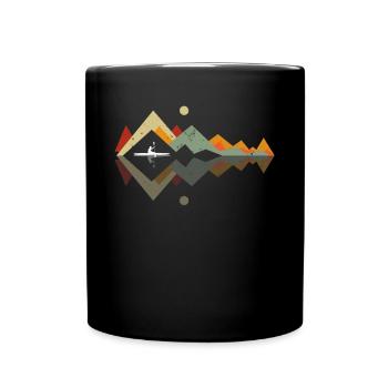 Watersports Kayaking Kayaker Canoeing - Tasse einfarbig - Schwarz - Vorne