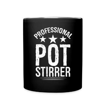 professional pot stirrer - Tasse einfarbig - Schwarz - Vorne