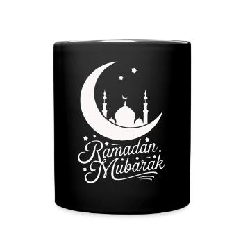 Ramadan Mubarak - Islam Moslem Geschenk - Tasse einfarbig - Schwarz - Vorne
