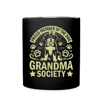 Cadeaux de grand-mère pour chien - Mug uni - noir - Devant