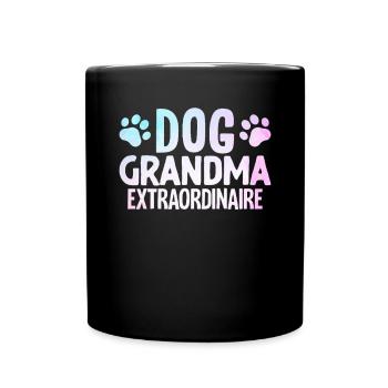 Cadeaux de grand-mère pour chien - Mug uni - noir - Devant