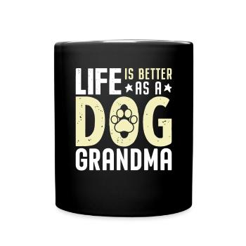 Cadeaux de grand-mère pour chien - Mug uni - noir - Devant