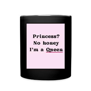 Queen - Tasse einfarbig - Schwarz - Vorne