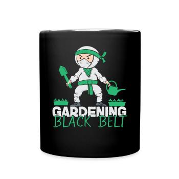 Plant Lover Gardening Ninja - Full Colour Mug - black - Front