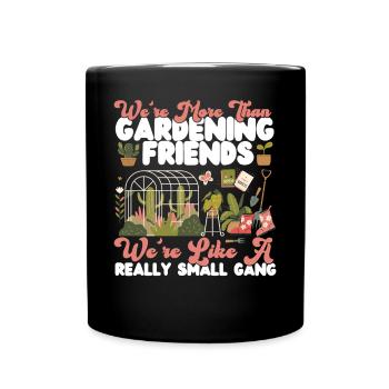 Amoureux des plantes Amis jardiniers - Mug uni - noir - Devant