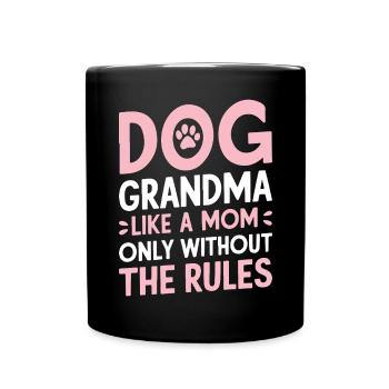 Cadeaux de grand-mère pour chien - Mug uni - noir - Devant