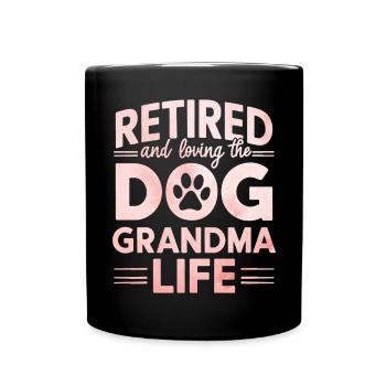 Cadeaux de grand-mère pour chien - Mug uni - noir - Devant