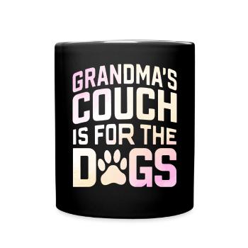 Cadeaux de grand-mère pour chien - Mug uni - noir - Devant