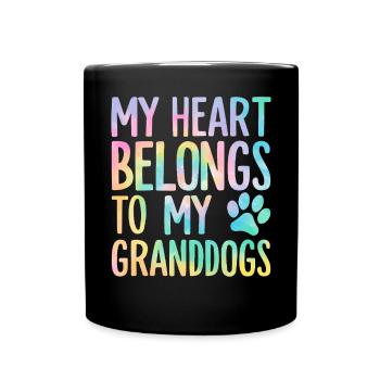 Cadeaux de grand-mère pour chien - Mug uni - noir - Devant