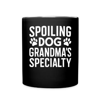 Cadeaux de grand-mère pour chien - Mug uni - noir - Devant