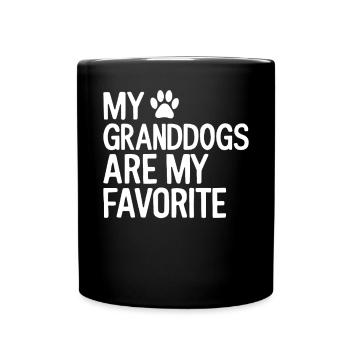 Cadeaux de grand-mère pour chien - Mug uni - noir - Devant