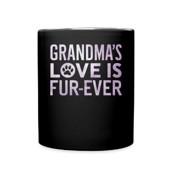 Cadeaux de grand-mère pour chien - Mug uni - noir - Devant