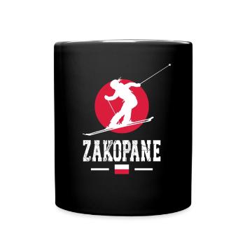 Skigebiet Zakopane Polnisches Gebirge Skifahren Polen - Tasse einfarbig - Schwarz - Vorne