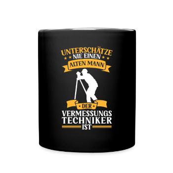 Arpenteur Vieil Homme Arpenteur - Mug uni - noir - Devant