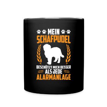 Sheep Poodle is better than Alarm Herding Poodle - Full Colour Mug - black - Front