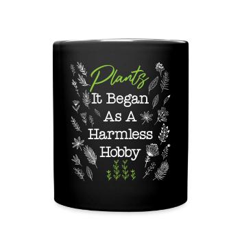 Plant Lover Gardening Plants It - Full Colour Mug - black - Front