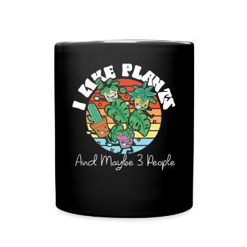 Plant Lover Gardening I Like - Full Colour Mug - black - Front